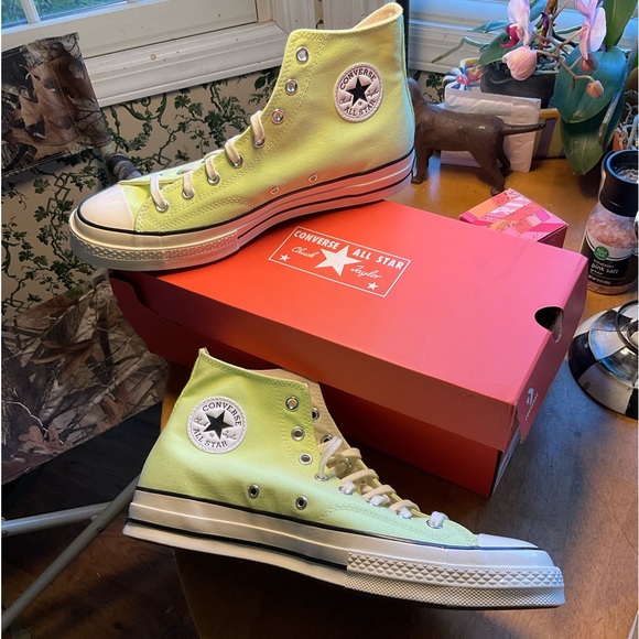 CONVERSE CHUCK TAYLOR MENS 12 CITRON - BRAND NEW! $90 RETAIL - Picture 3 of 12